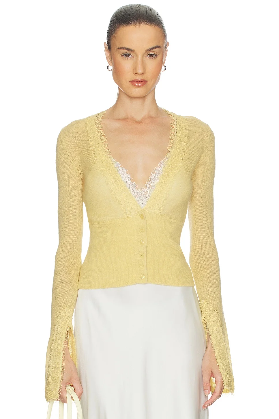 Bridgitte Lace Trim Cardigan - 1