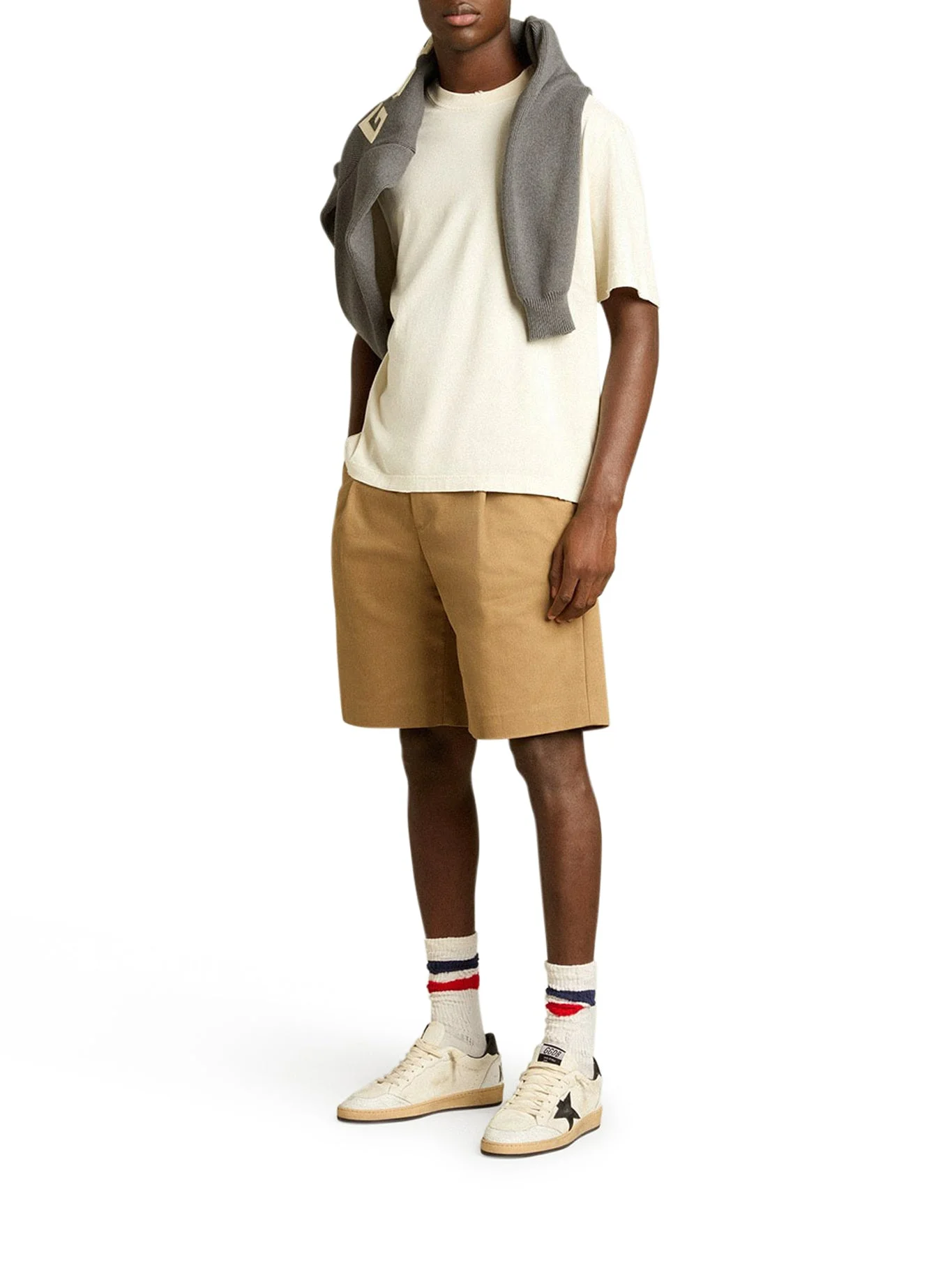 T-SHIRT WITH REVERSE LOGO ON THE BACK - 1