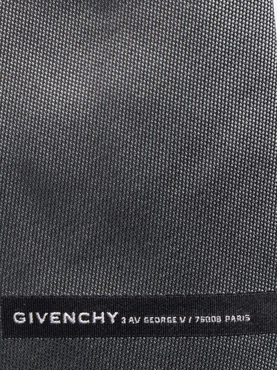 Givenchy logo embroidered silk tie outlook