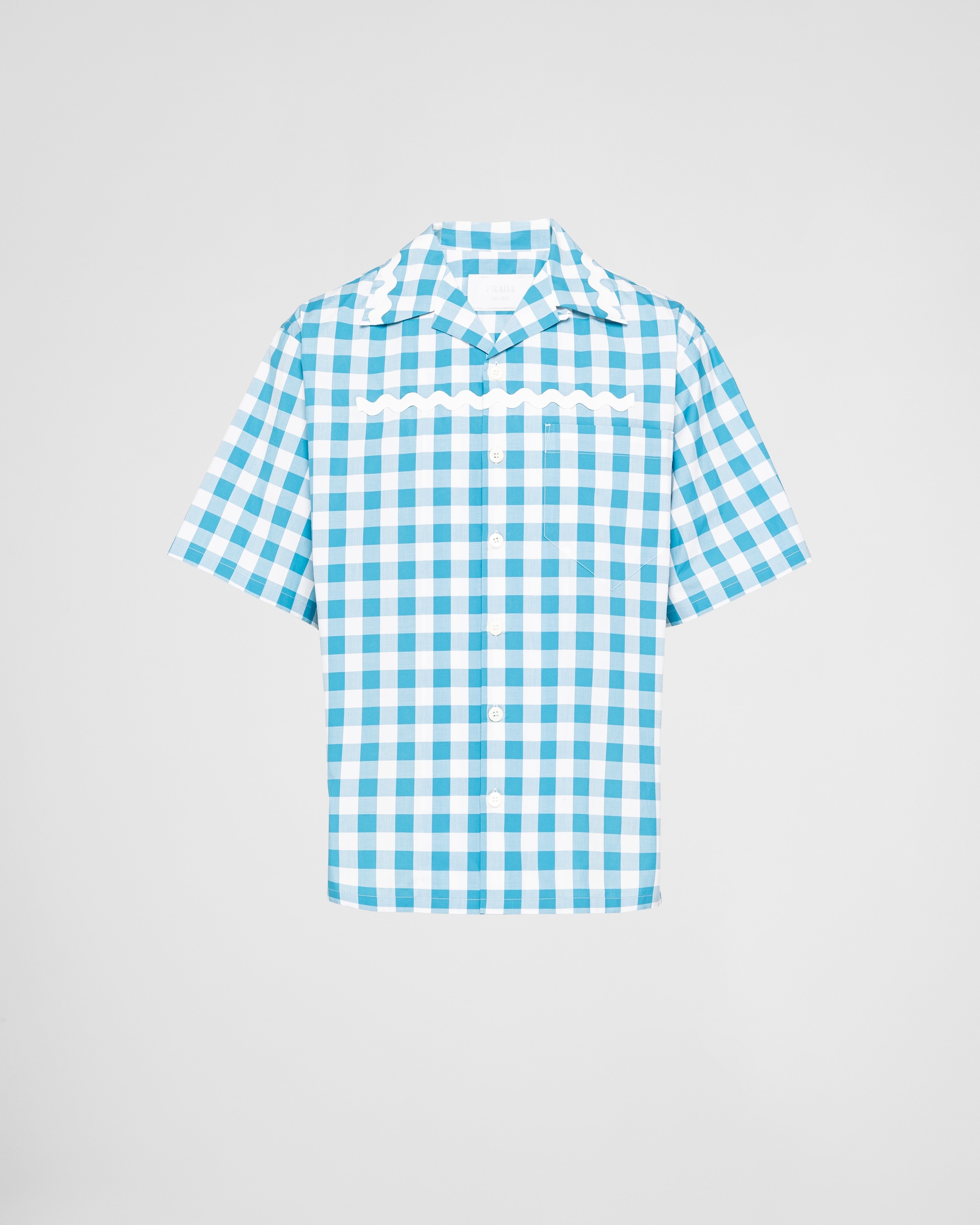 Short-sleeved cotton shirt - 1