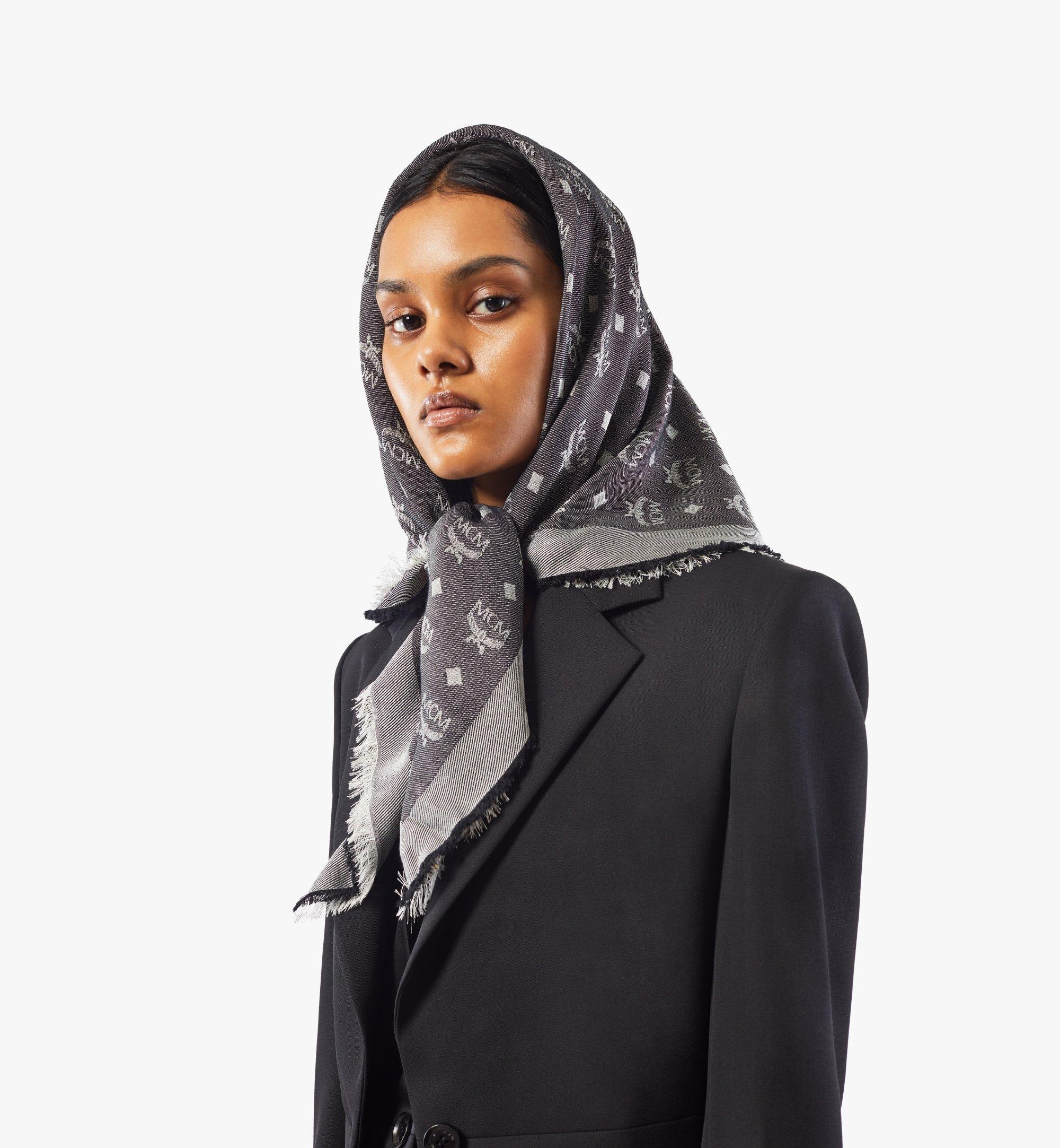 Jacquard Monogram Scarf - 4