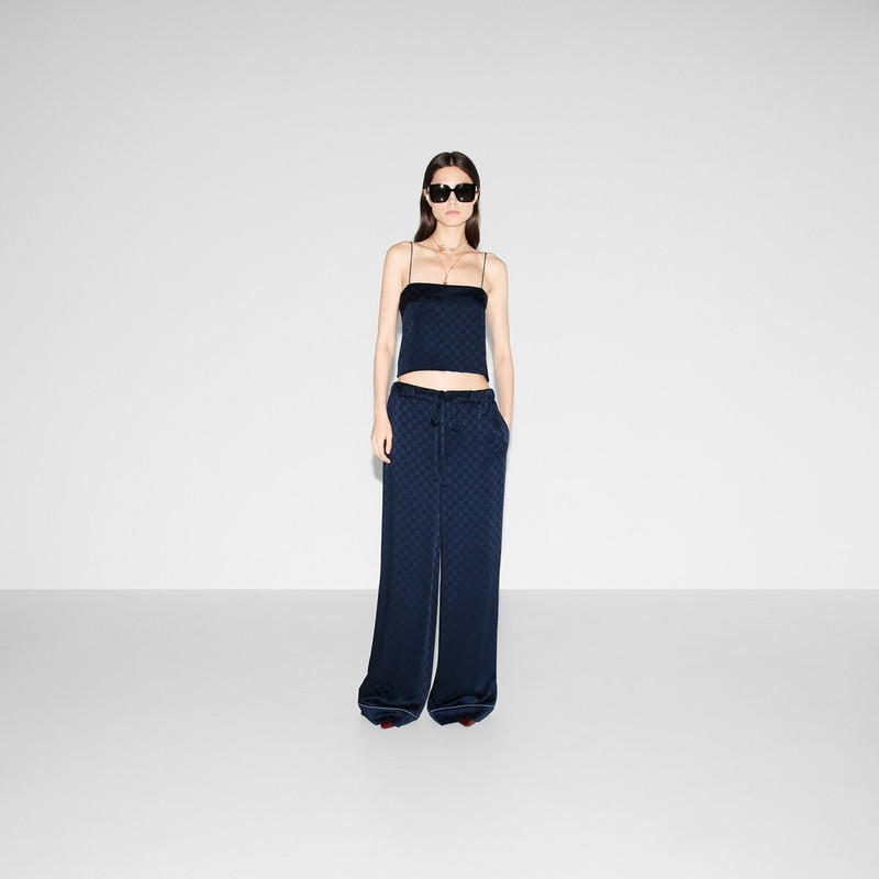 GUCCI GG satin top outlook