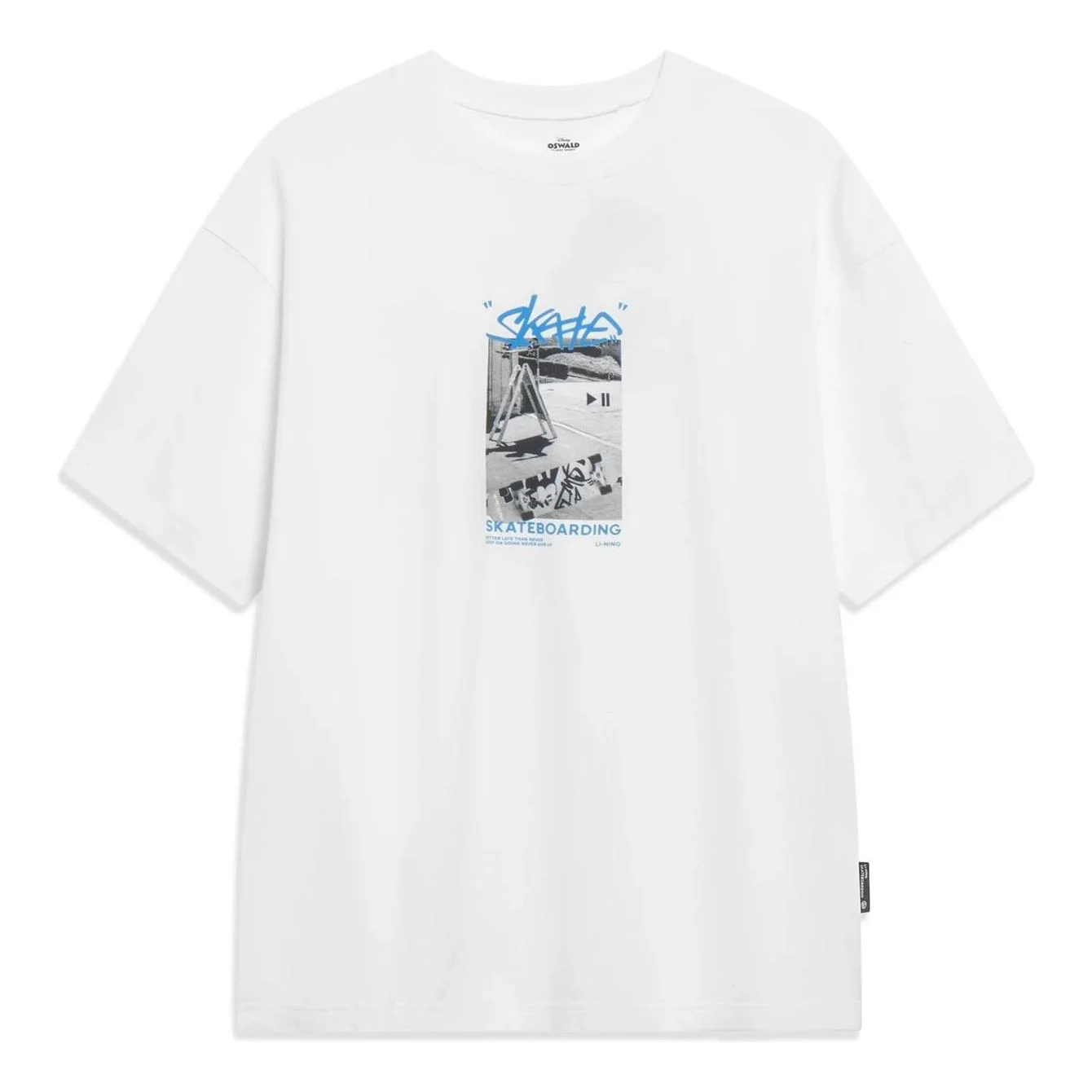 Li-Ning x Disney Oswald Graphic T-shirt 'White' AHST309-6 - 1