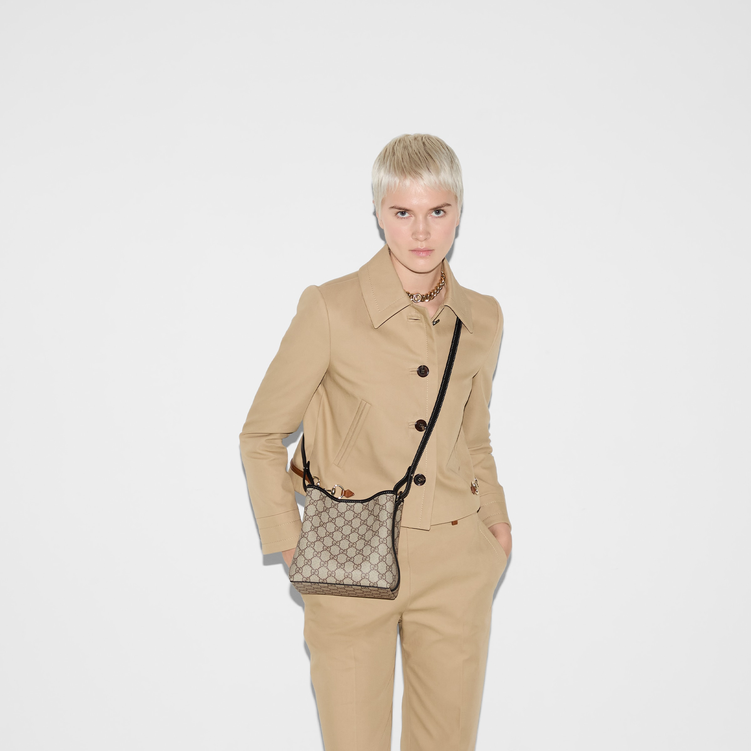 GG Emblem mini shoulder bag - 5