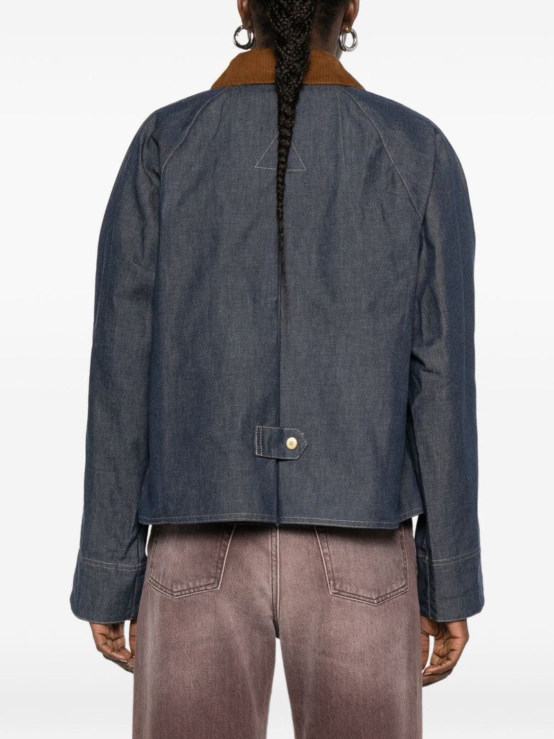 Freckleton contrast-collar zip-fastening jacket 4