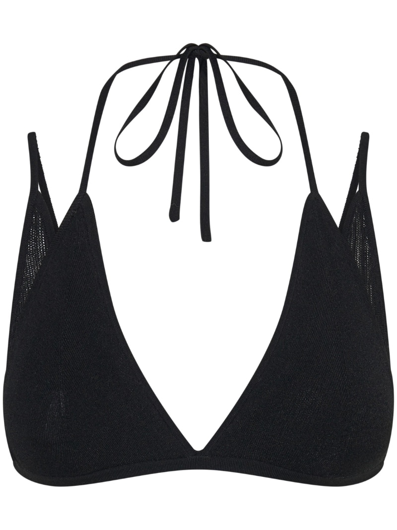 butterfly-style mesh bra - 1