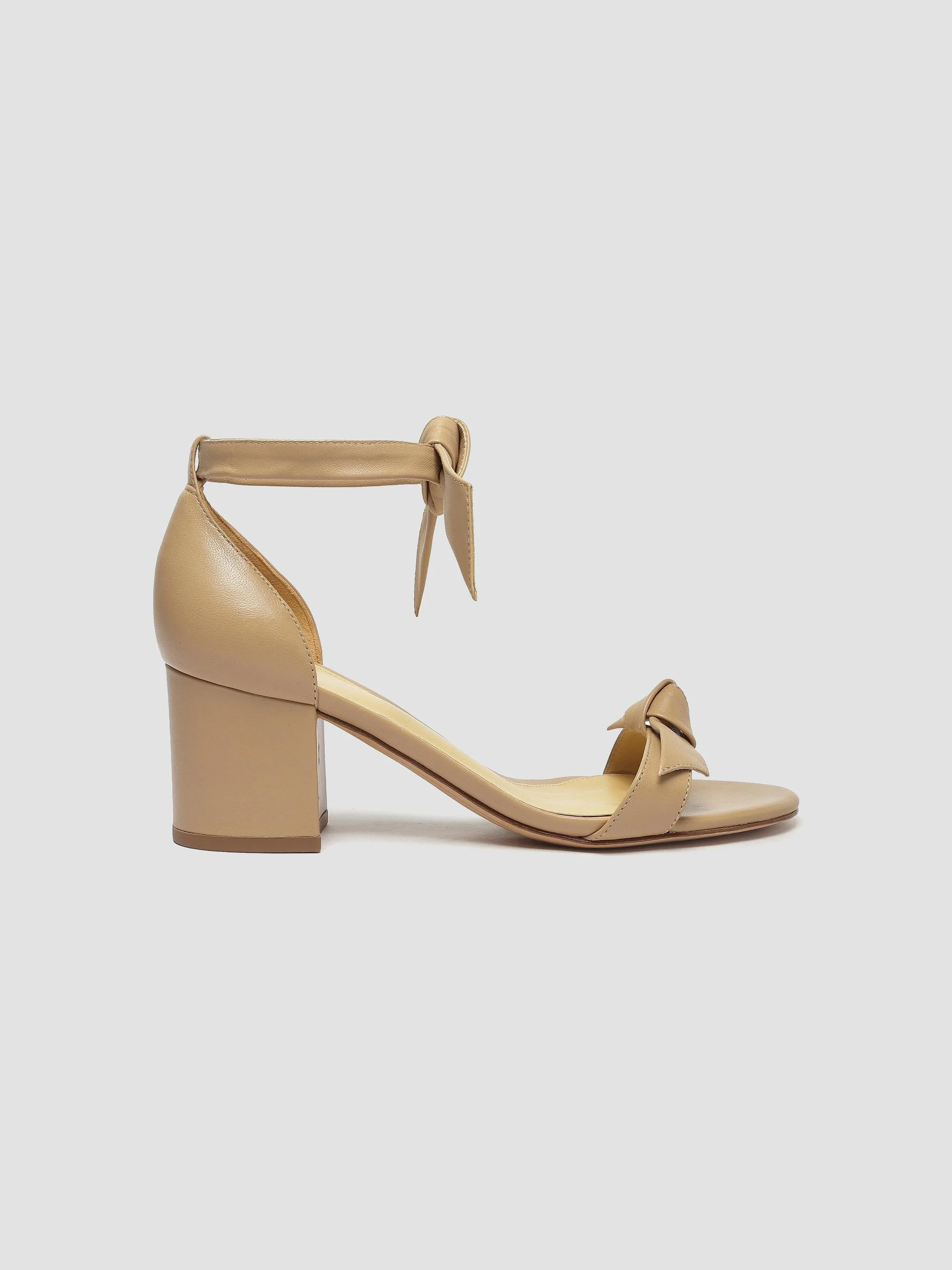Women's Clarita 60MM Leather Sandals - Nude - 1