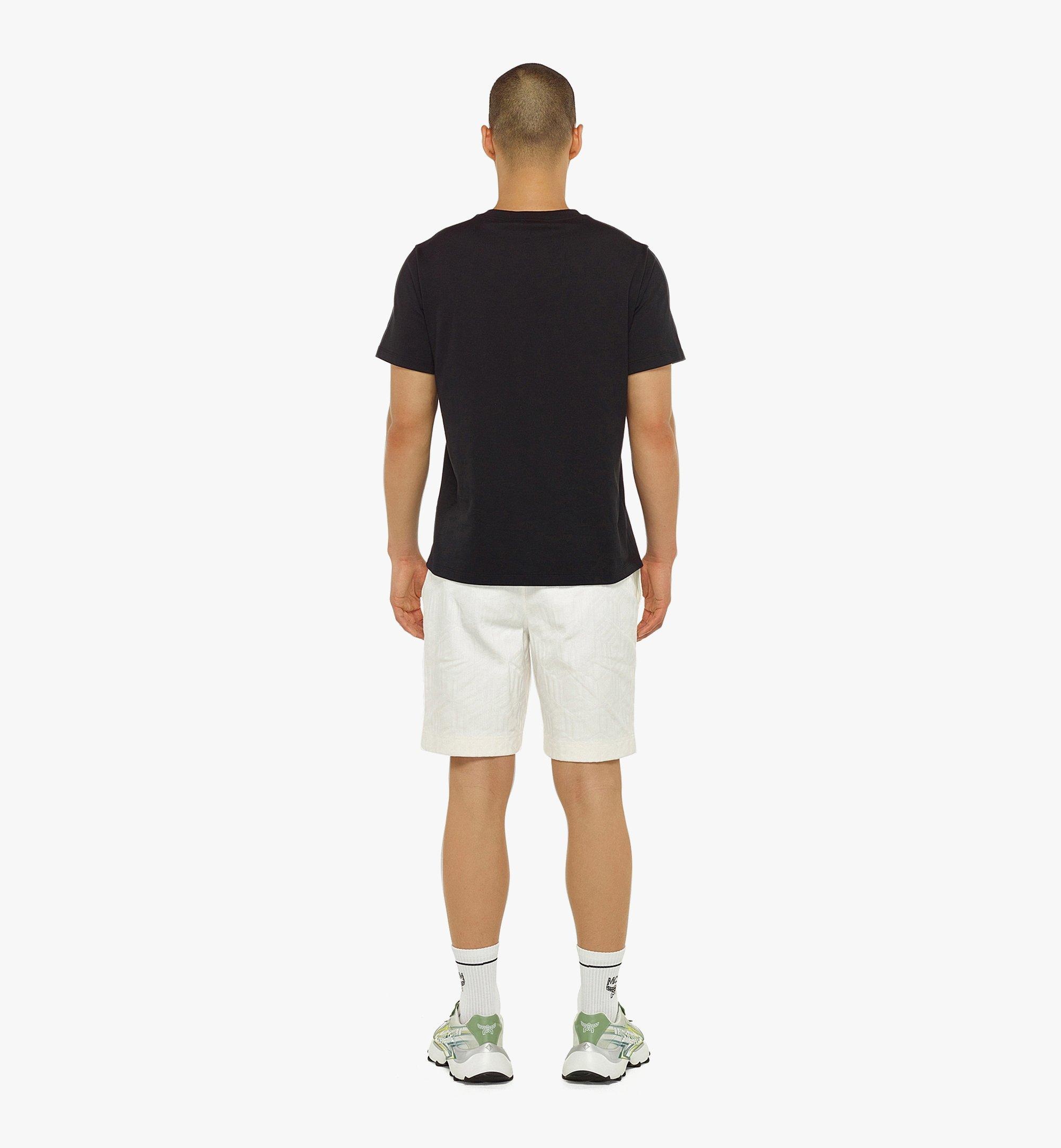 Men’s MCM Sommer Cubic Logo Print T-Shirt in Organic Cotton - 4