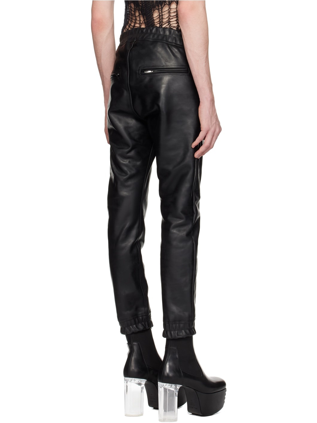 Black Luxor Leather Pants - 3