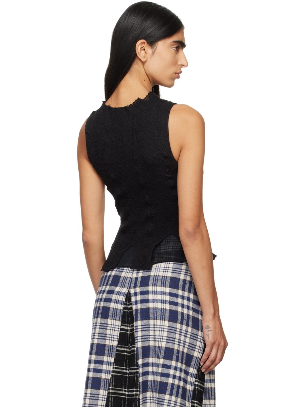 Black Ragged Vest - 3