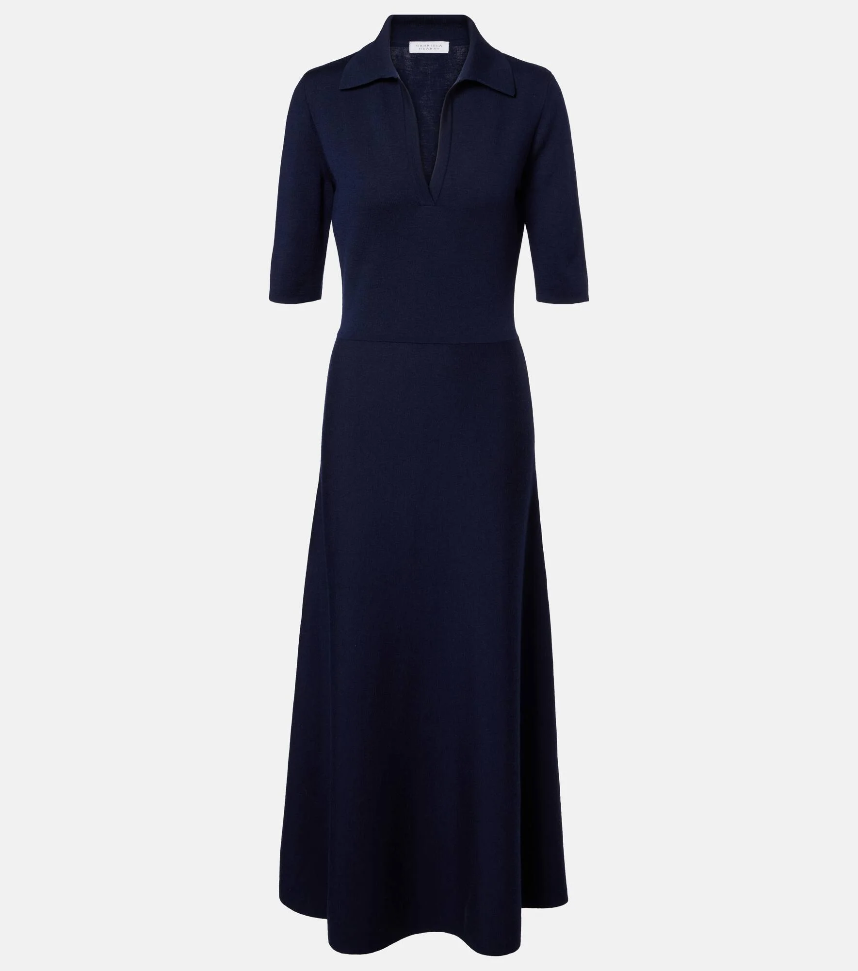 Wool, silk, and cashmere maxi dress - 1