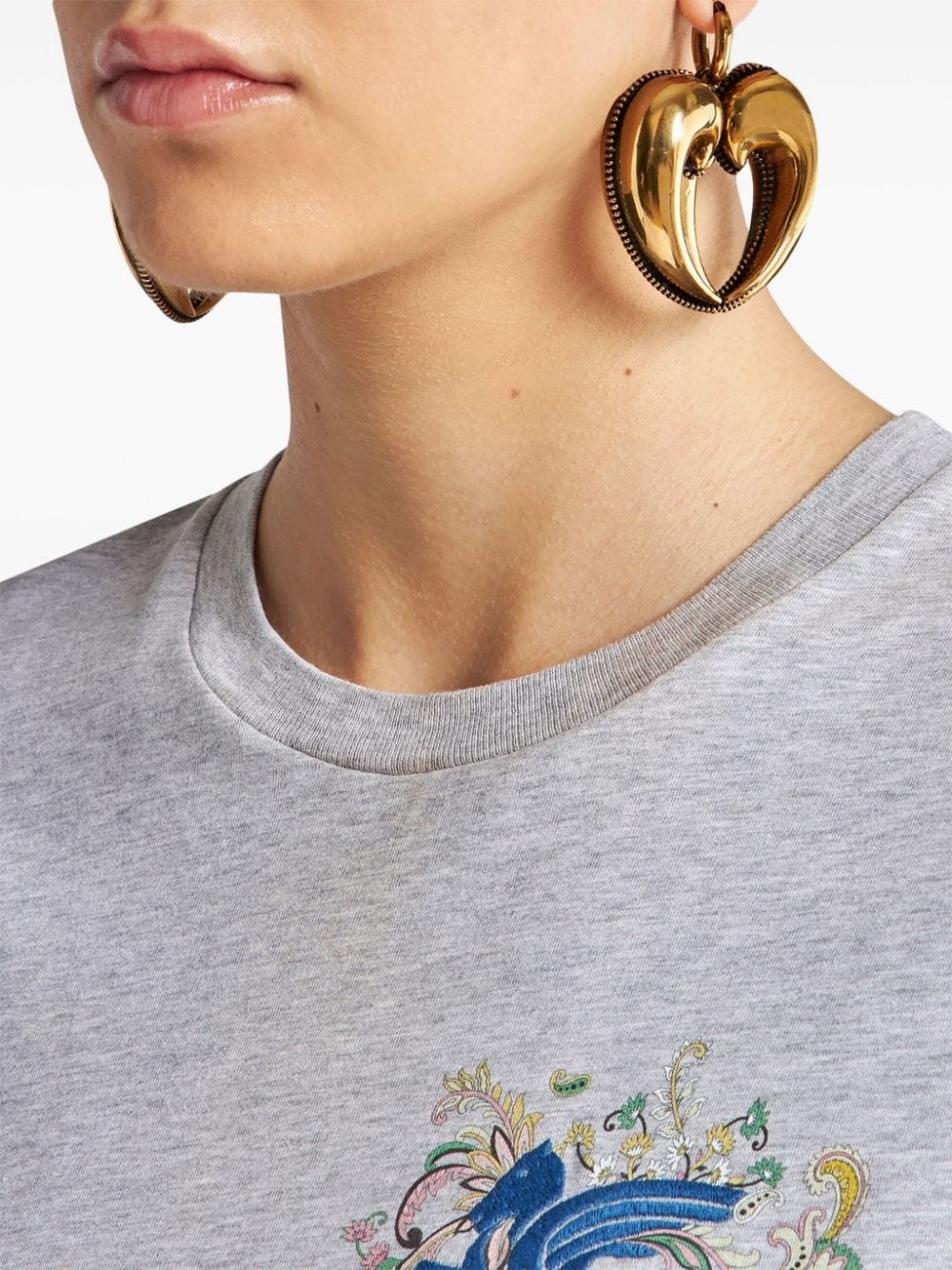 Heart drop earrings - 3