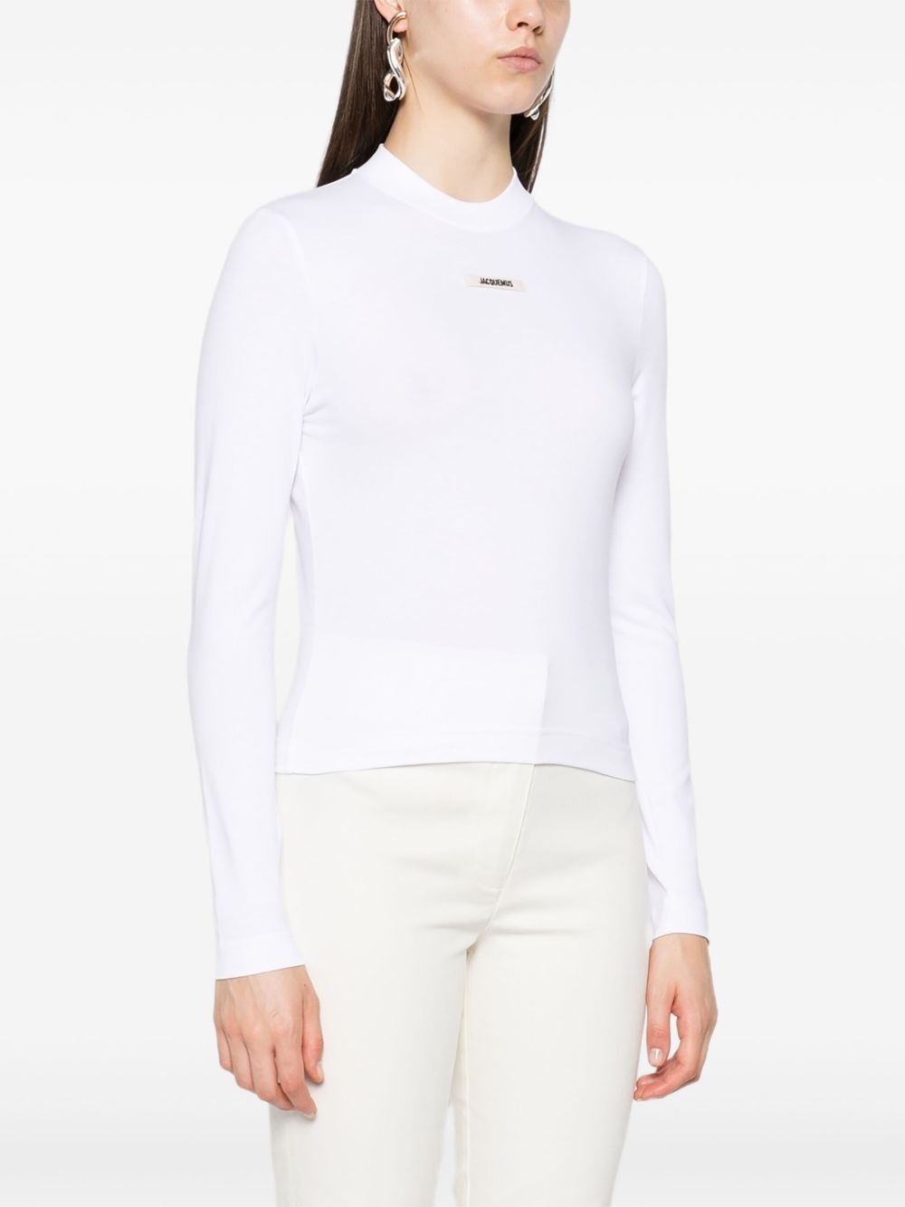 logo-patch long-sleeve T-shirt - 3