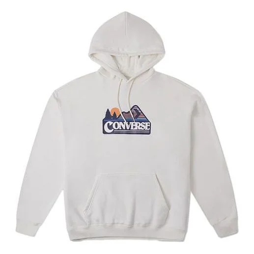 Converse Elevated Logo Graphic OS Heavyweght Hoodie 'White' 10026526-A03 - 1