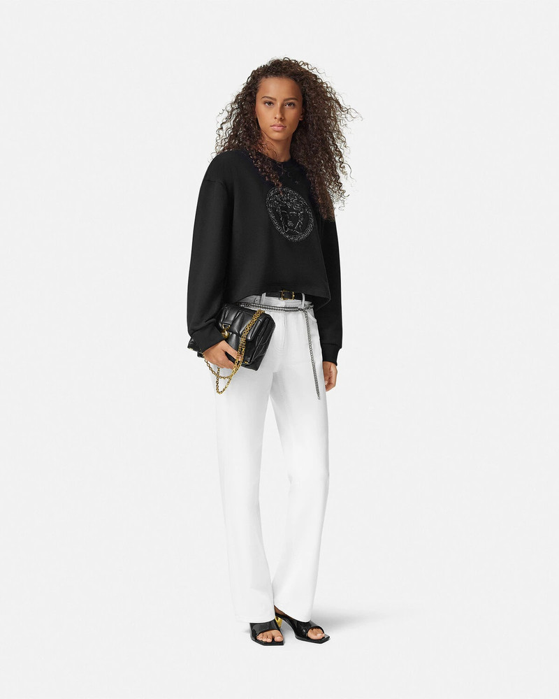 VERSACE Embellished Medusa Sweatshirt outlook