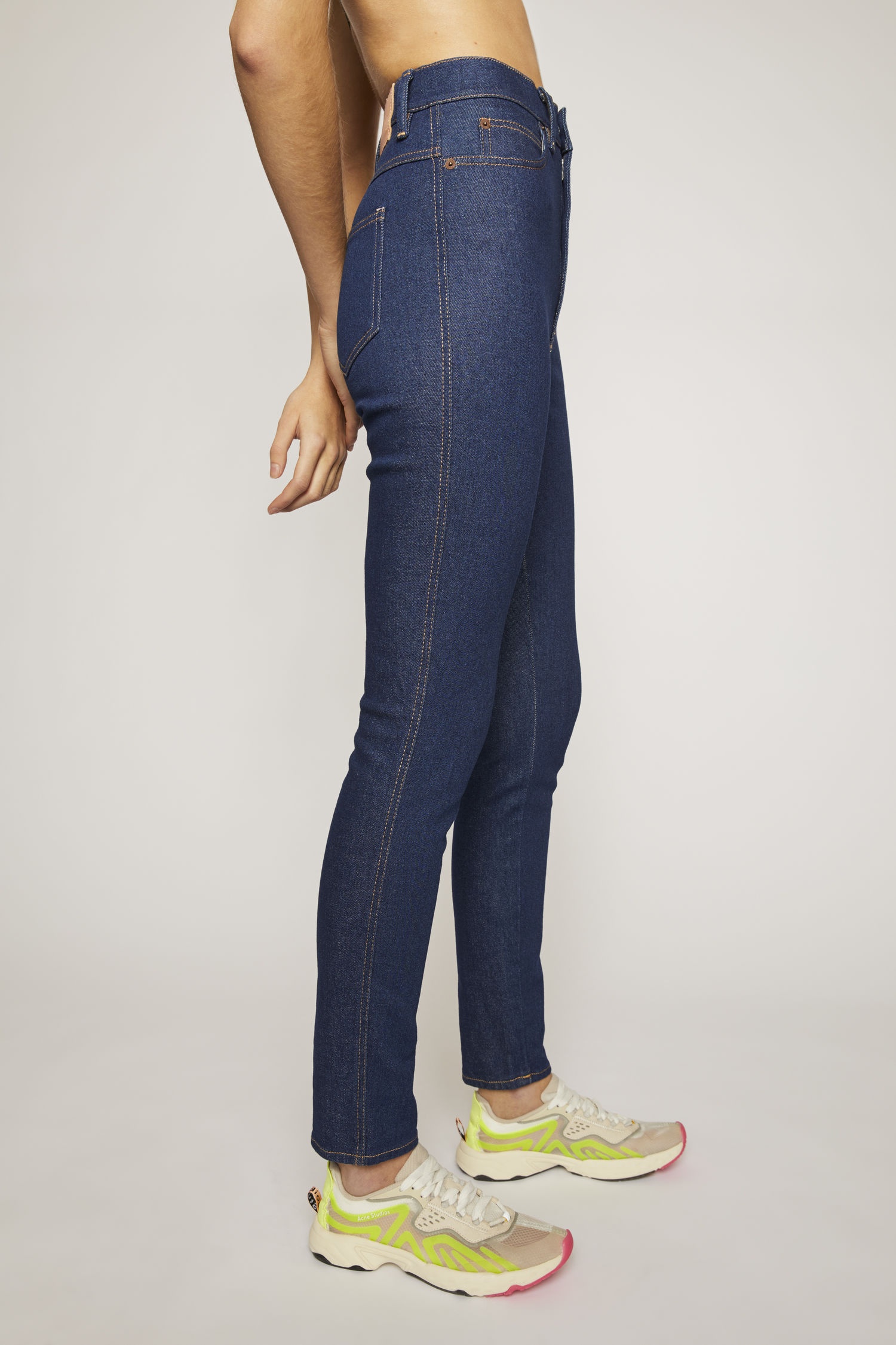 Super high-rise skinny jeans indigo blue - 5