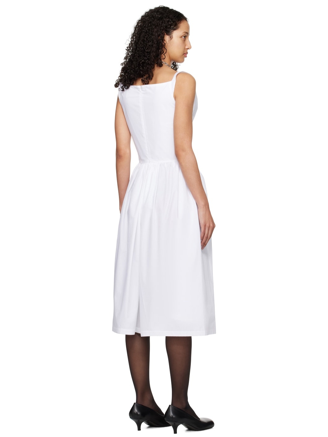 White Sunday Midi Dress - 3