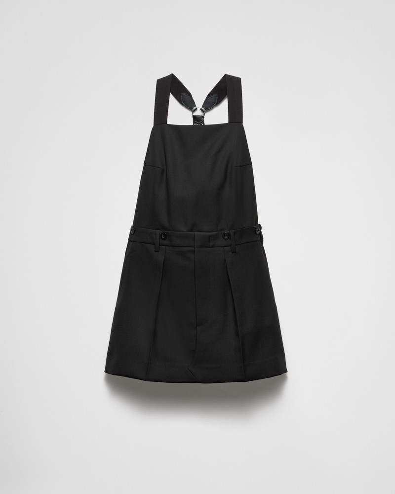 Prada Gabardine mini-dress - P3N48E_15GJ_F0002_S_OOO | REVERSIBLE