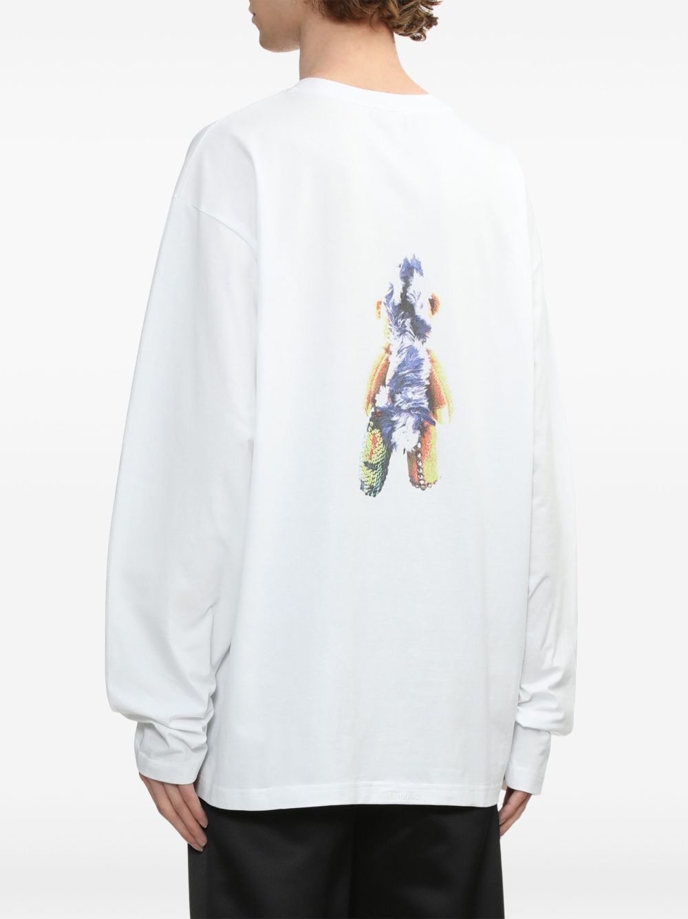 Bear-print sweatshirt - 4