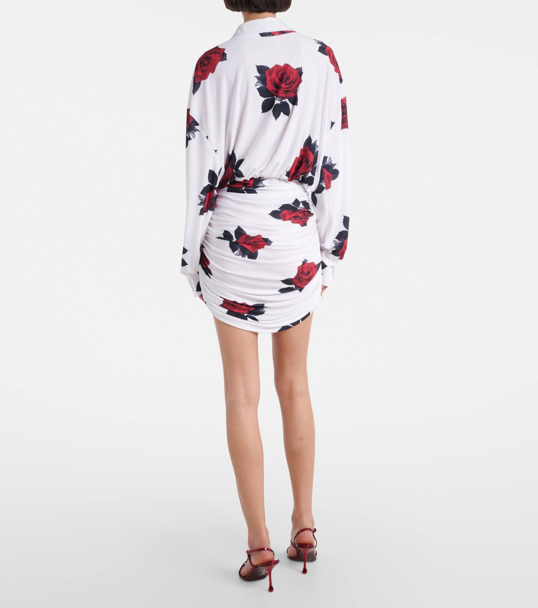 Printed jersey minidress - 3