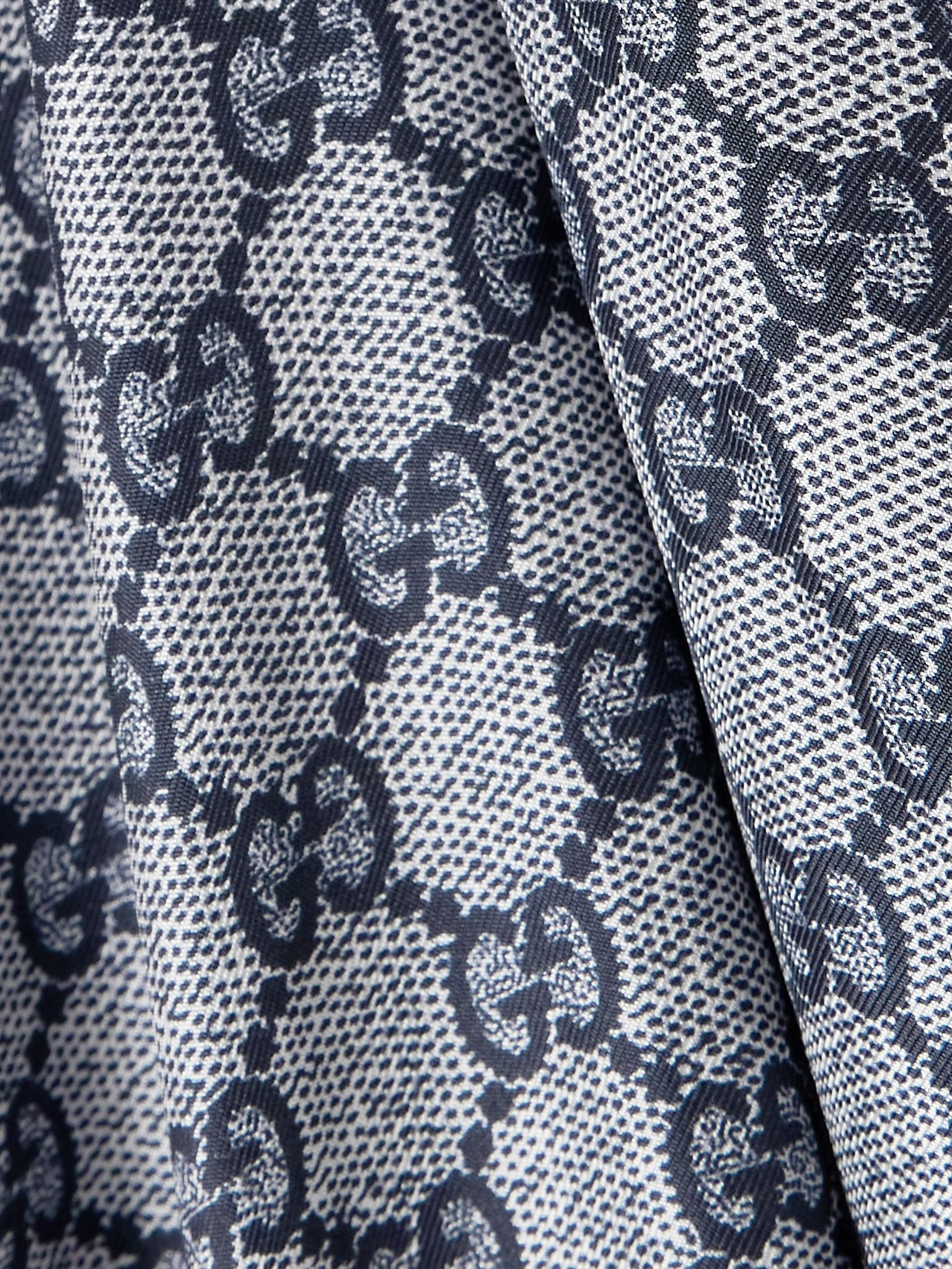 GG Supreme printed silk-twill pajama pants Blue - 5