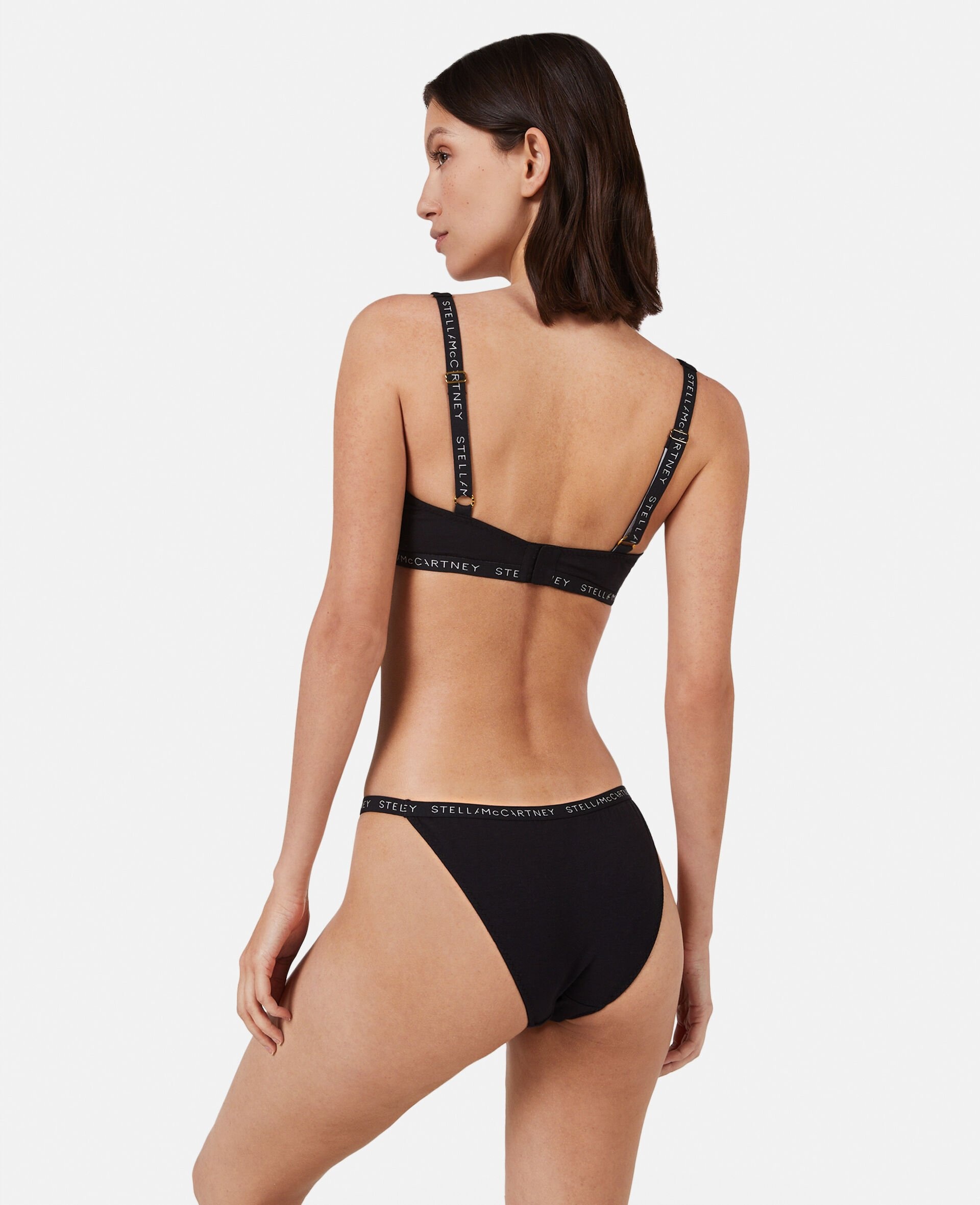 Logo Tape String Bikini Briefs - 3
