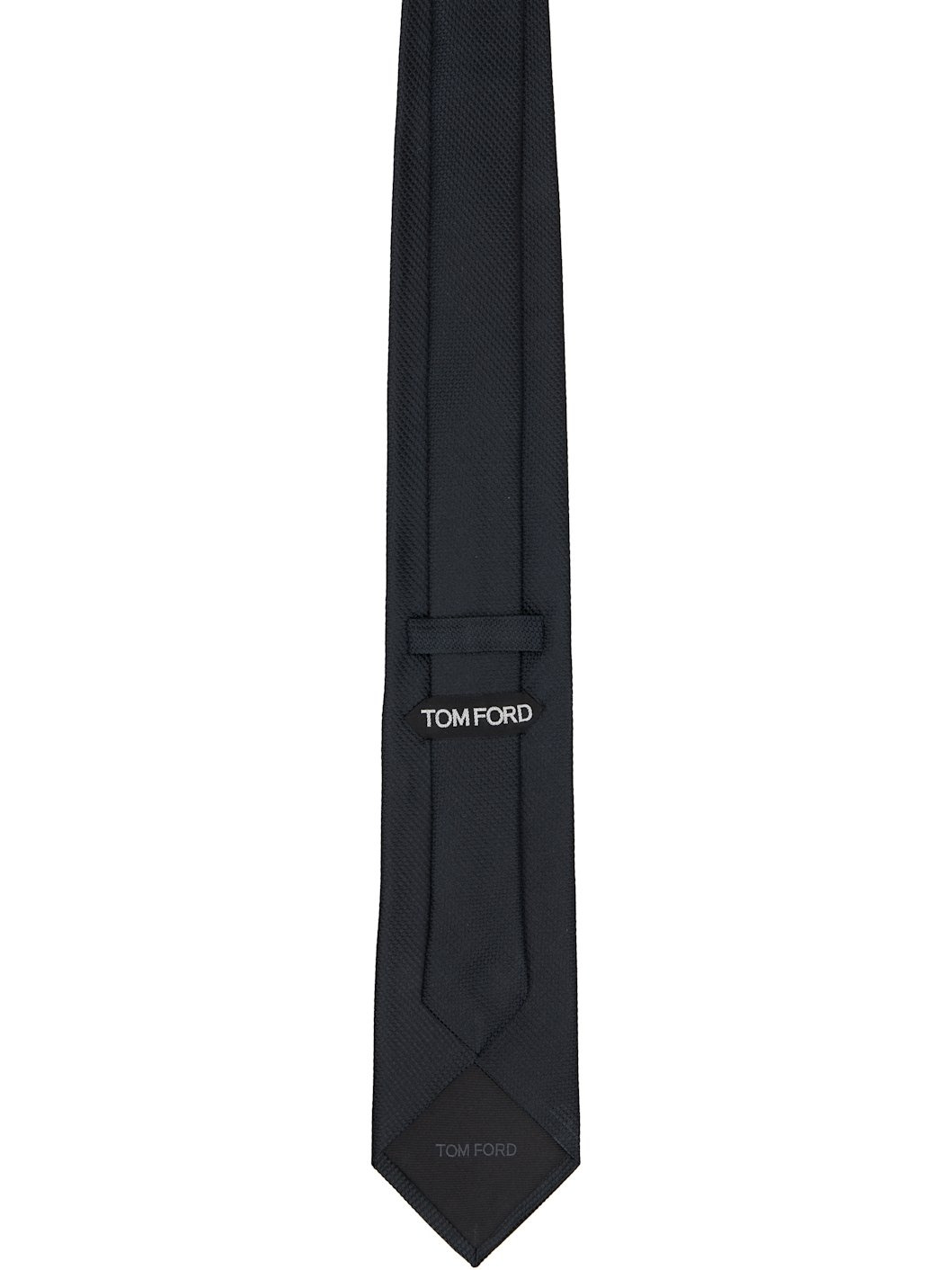 Black Solid Natte Tie - 2