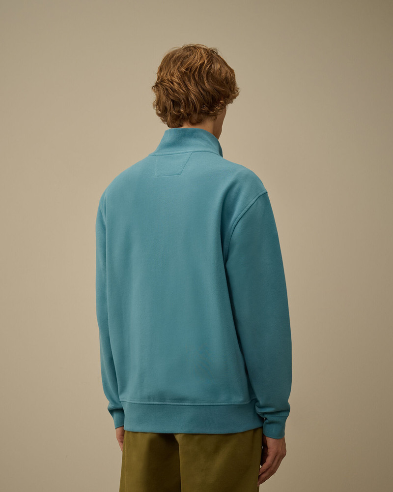 Diagonal Raised Fleece Full Zip Sweatshirt 4