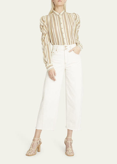 ULLA JOHNSON The Thea Cropped Wide-Leg Jeans outlook