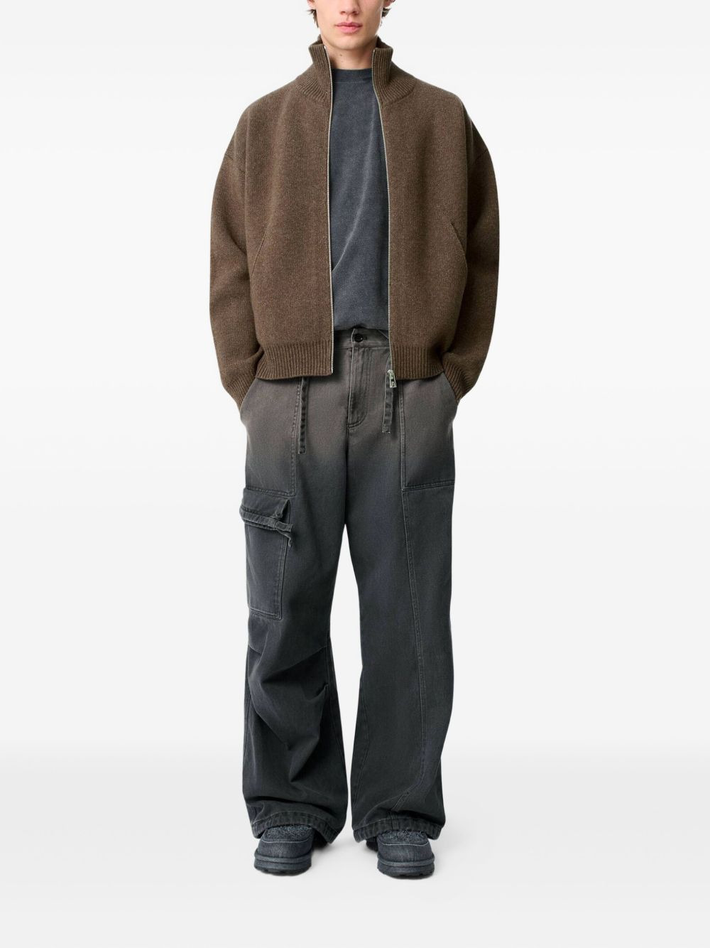 drawstring cargo trousers - 2