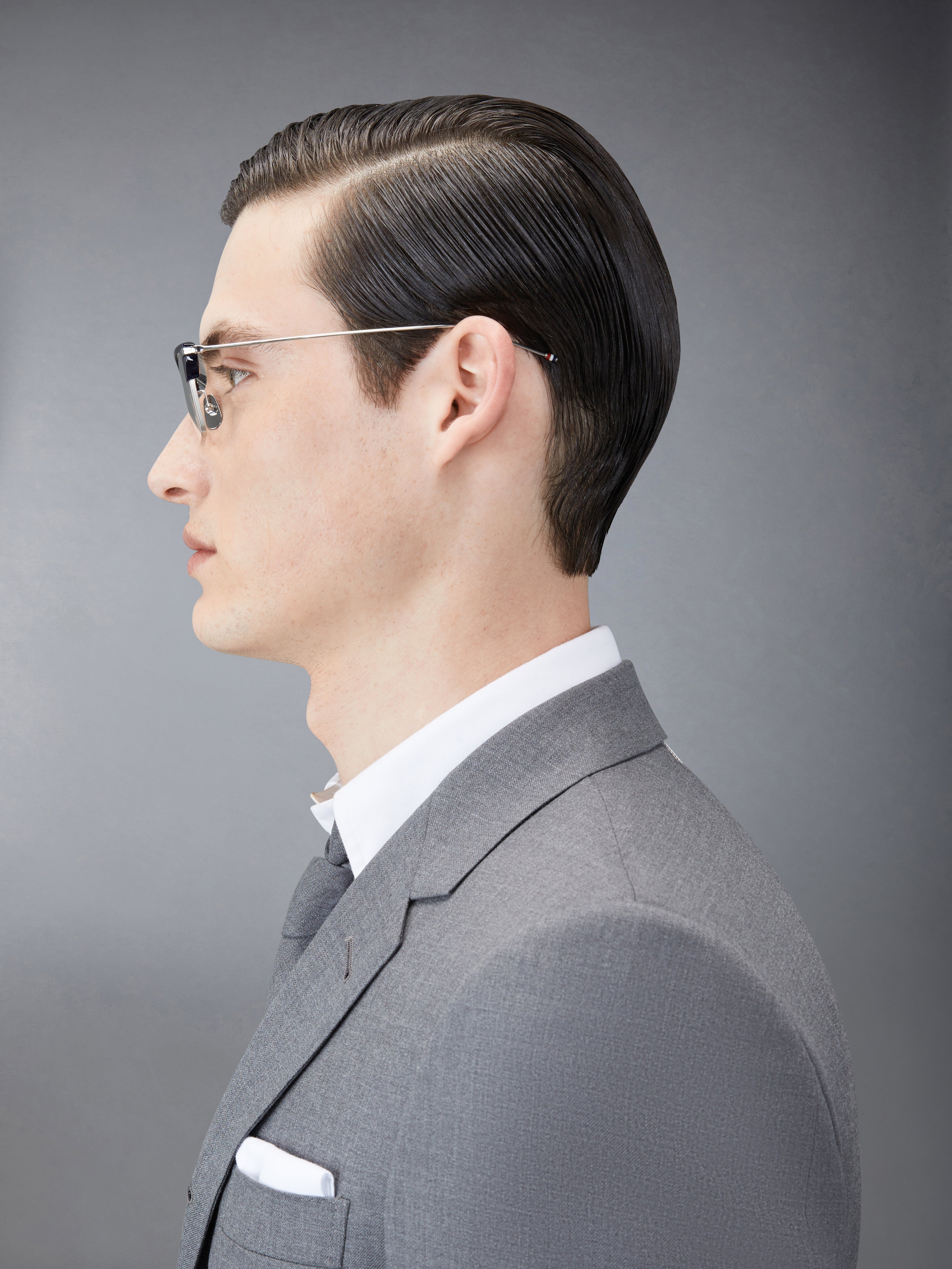 ACETATE AND TITANIUM RECTANGULAR EYEGLASSES - 3