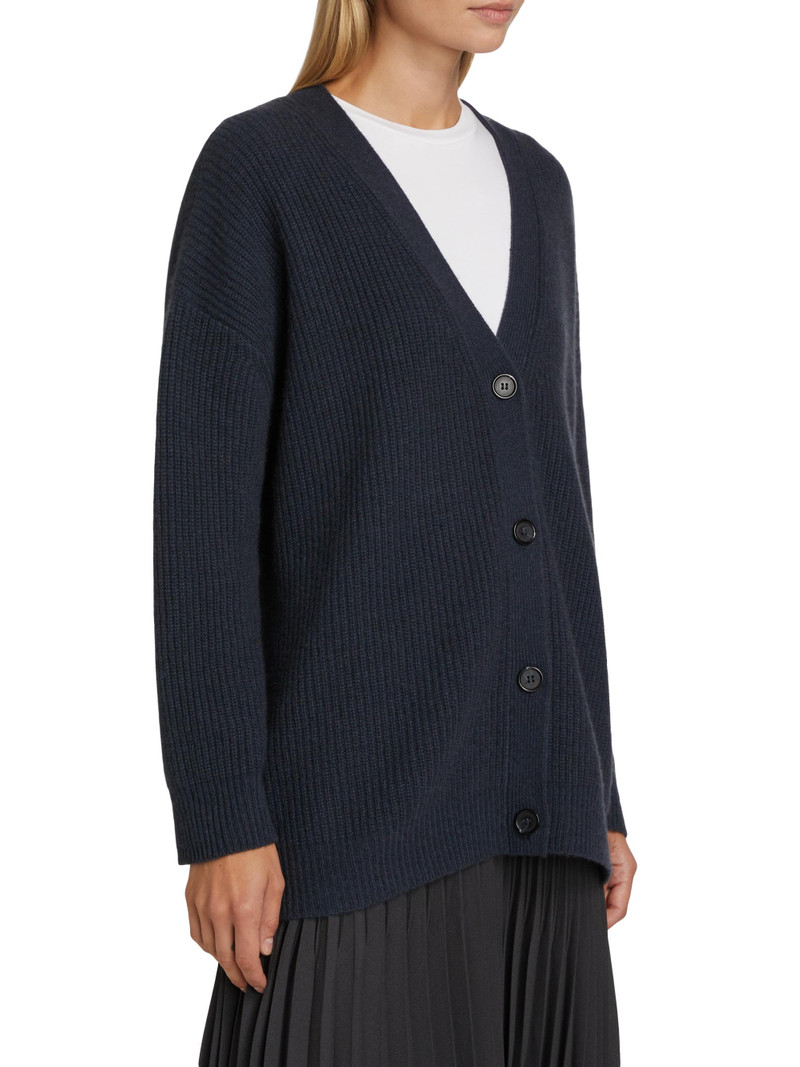 Women's Cashmere Cocoon Cardigan - Heather Navy 4