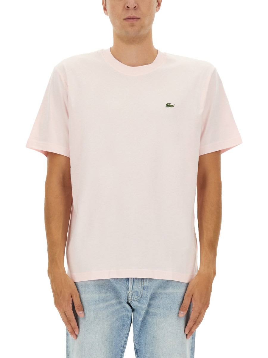 COTTON T-SHIRT WITH EMBROIDERED LOGO - 1