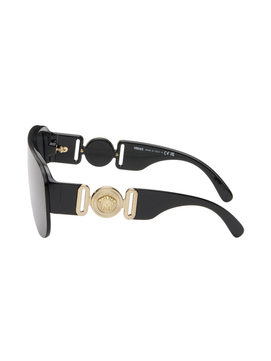 Black Medusa Biggie Pilot Sunglasses - 3