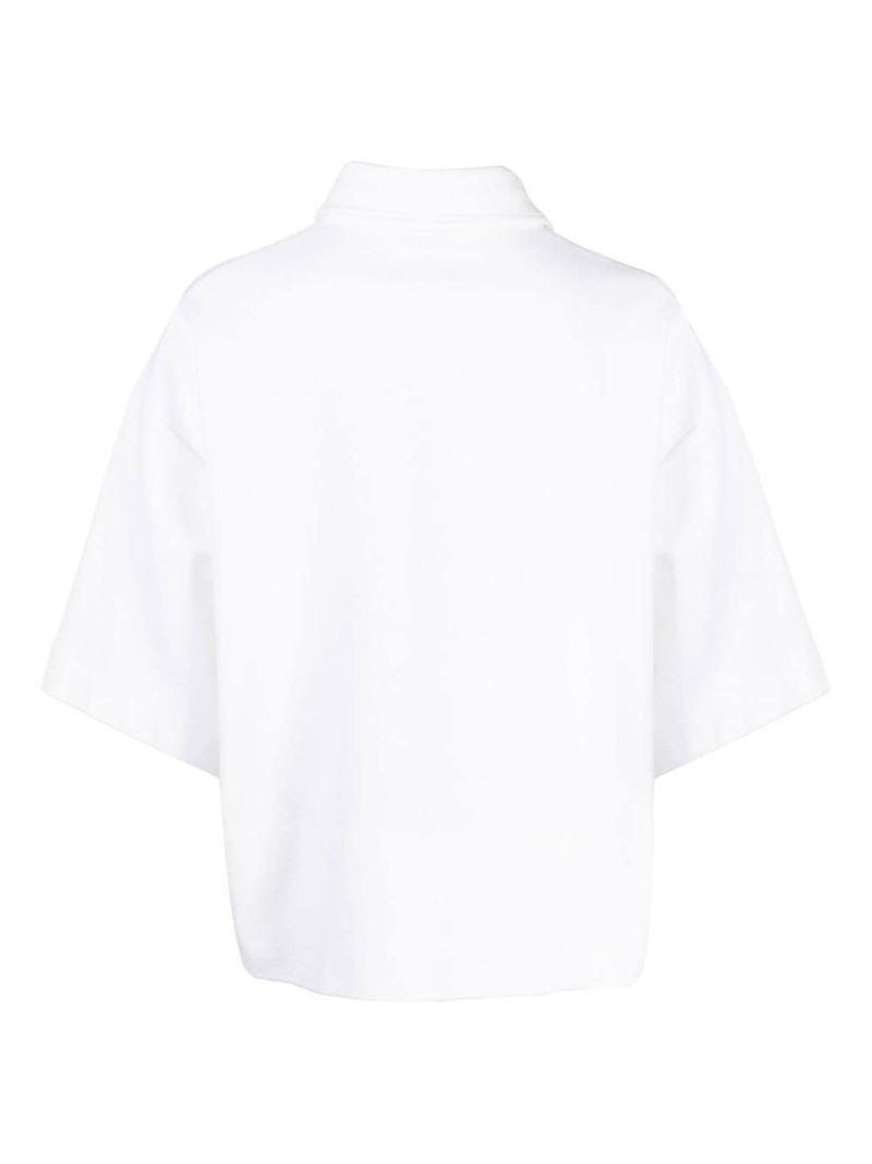 ROSETTA GETTY cropped short-sleeve polo top outlook