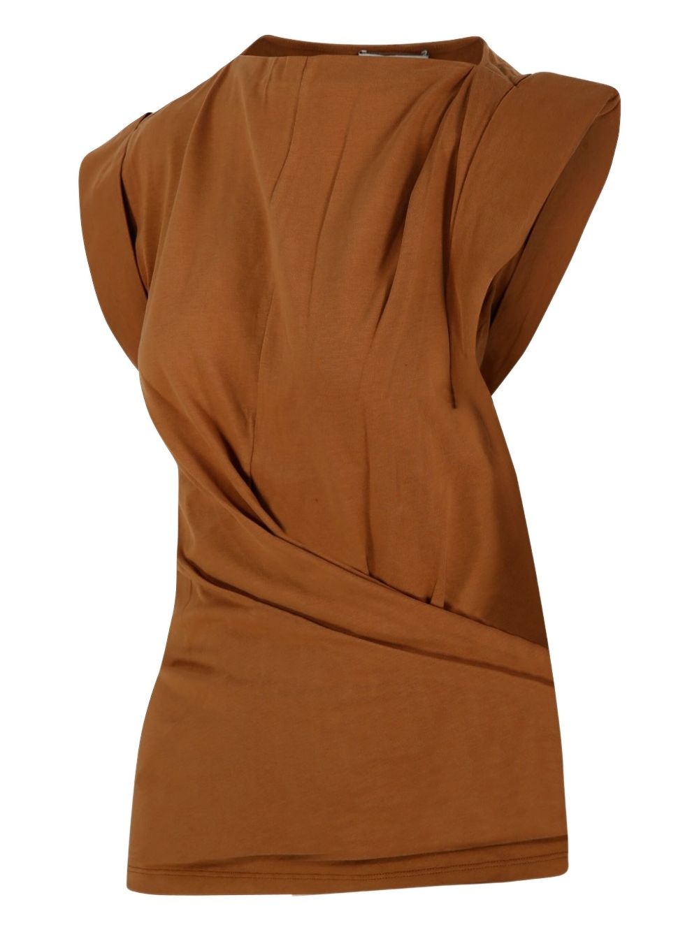 Maisan draped cap-sleeve top - 3