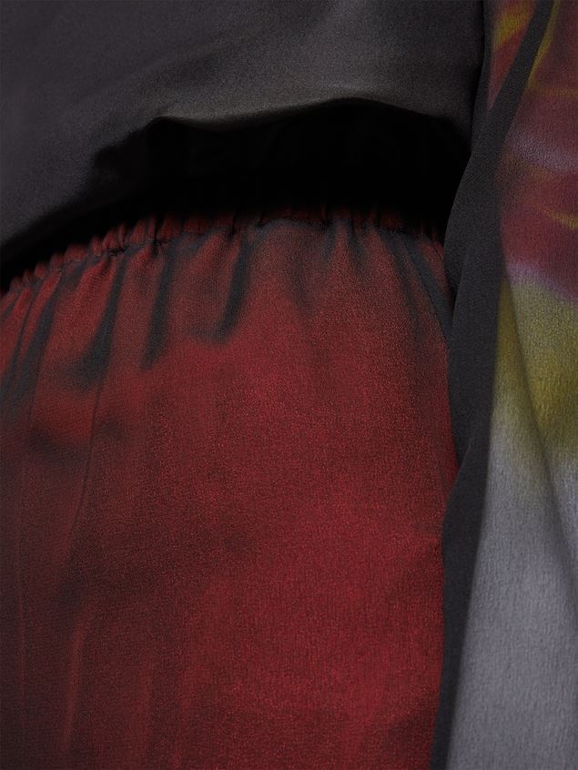 GEORGETTE SILK PENCIL SKIRT - 5