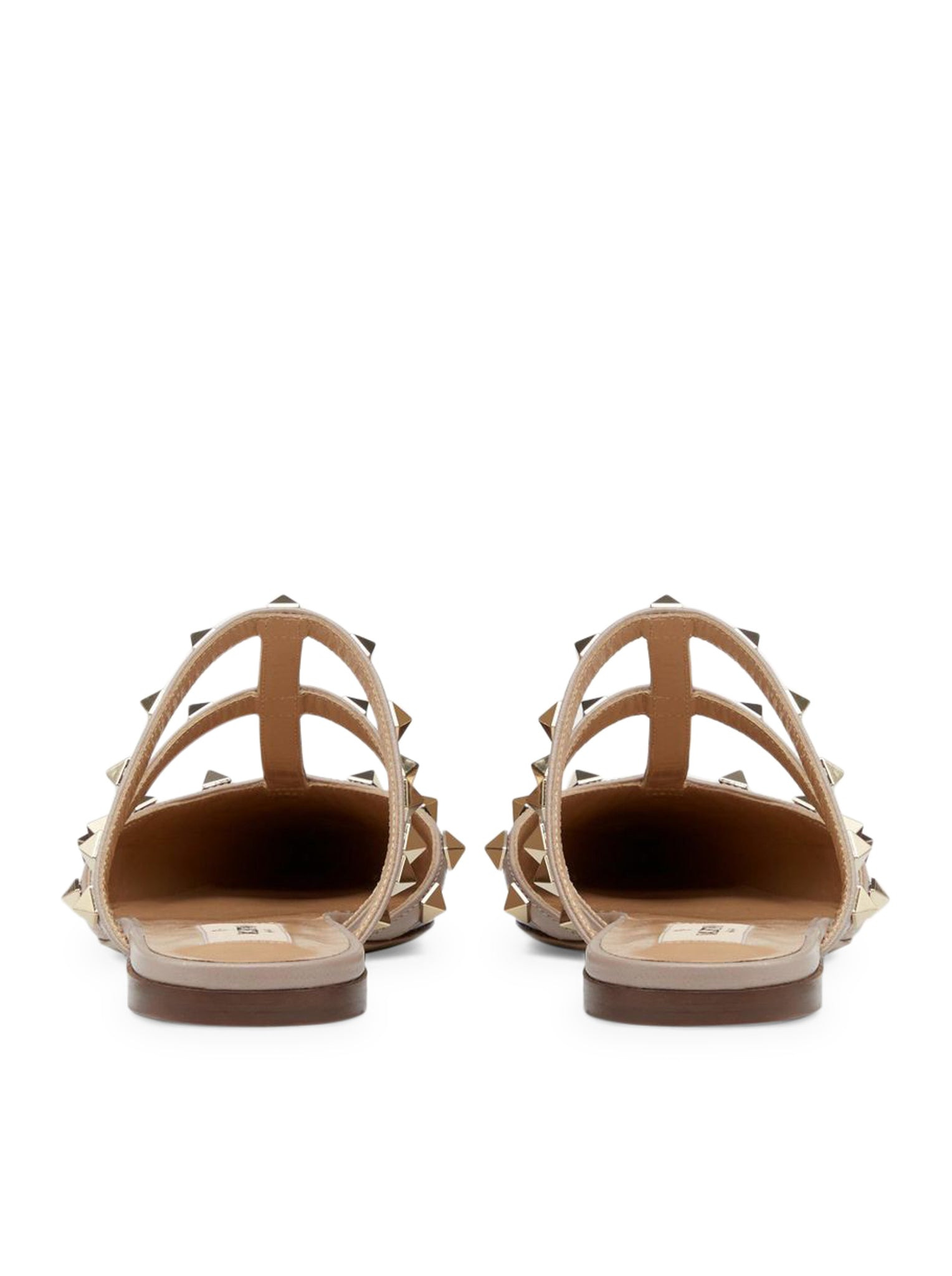 PATENT LEATHER ROCKSTUD MULE - 4