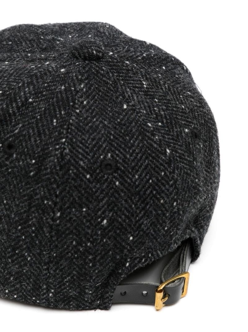 logo embroidery knit cap - 2
