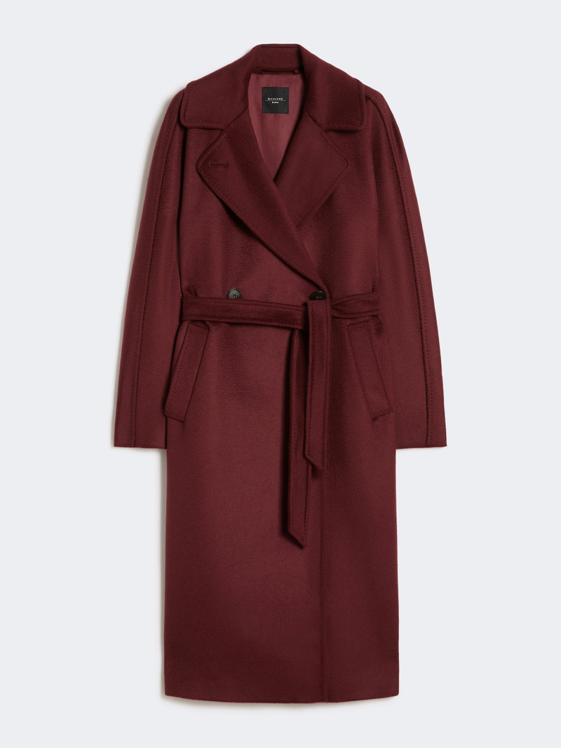 RESINA Wool robe coat - BORDEAUX 1