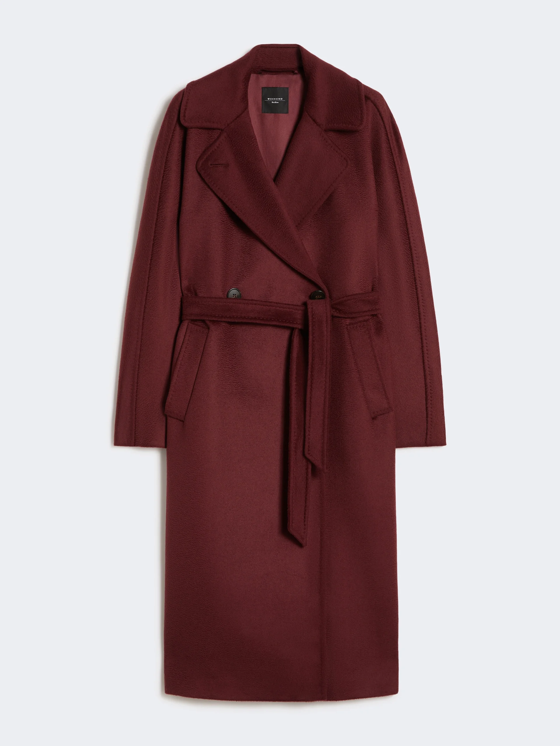RESINA Wool robe coat - BORDEAUX - 1