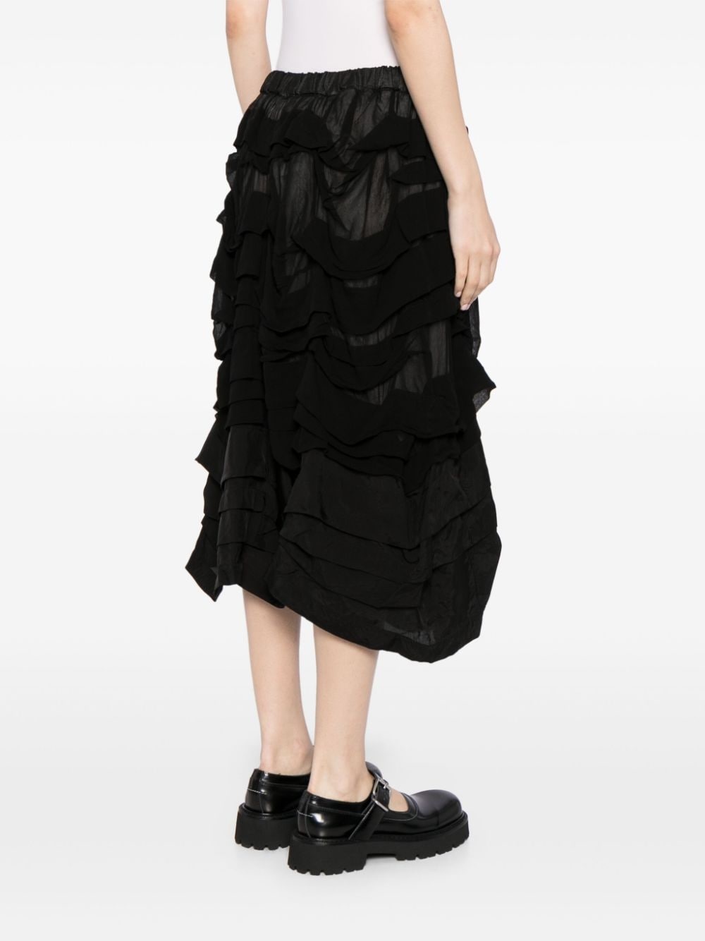 ruffled midi skirt - 4
