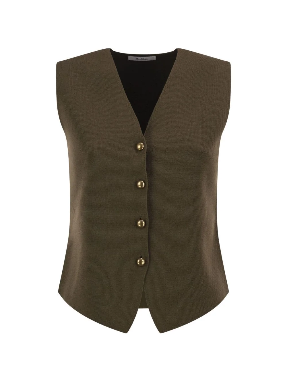 Viscose crepe yarn waistcoat - 1