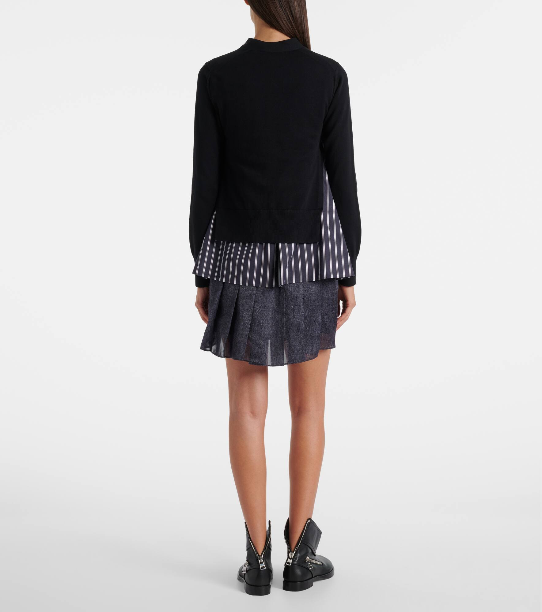 Layered cotton cardigan - 3