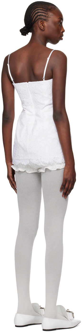 White Layered Minidress - 3