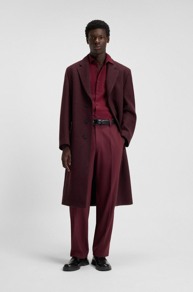 HUGO DONEGAL-TWEED COAT IN A REGULAR FIT outlook