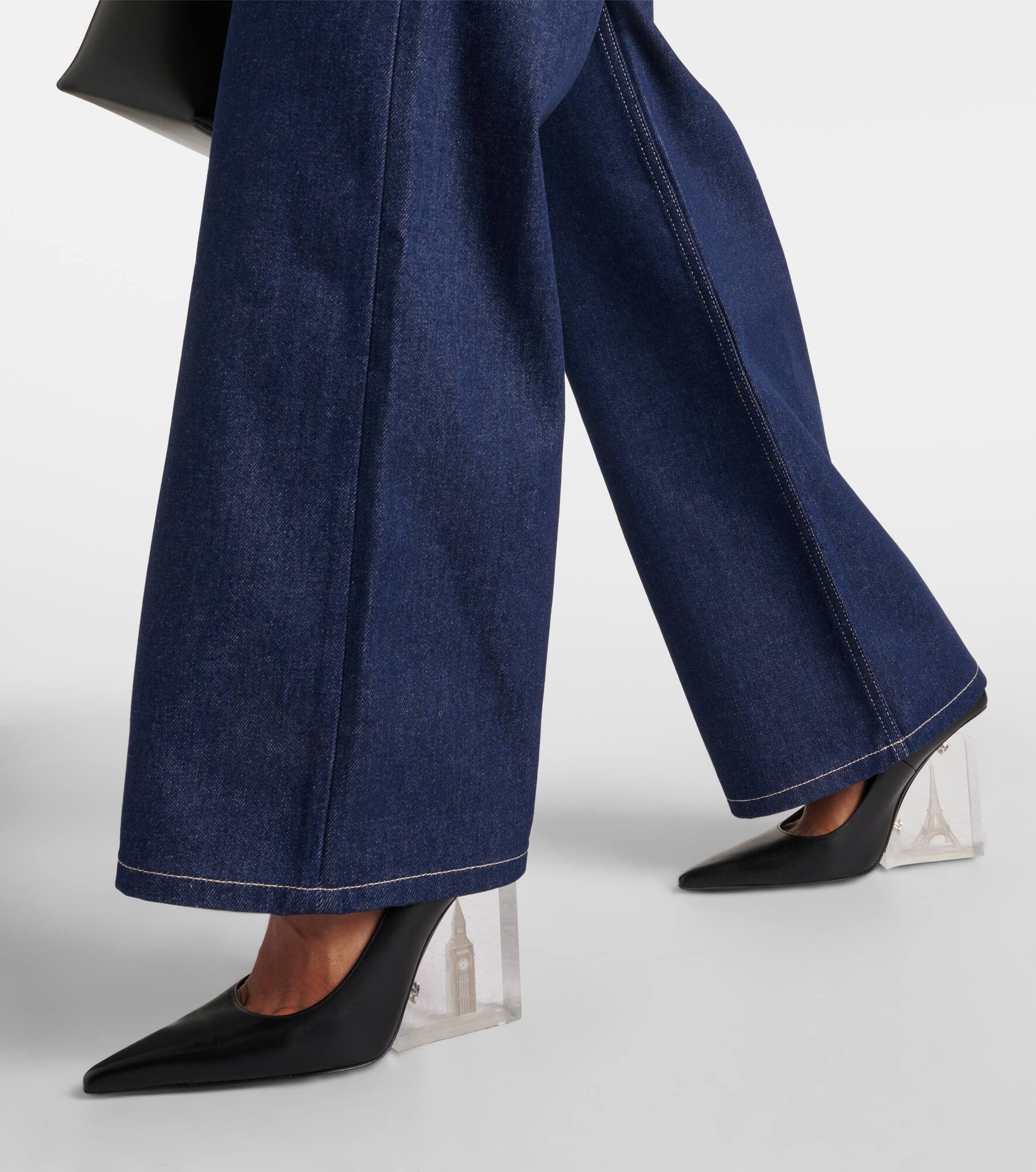 High-rise wide-leg jeans - 5