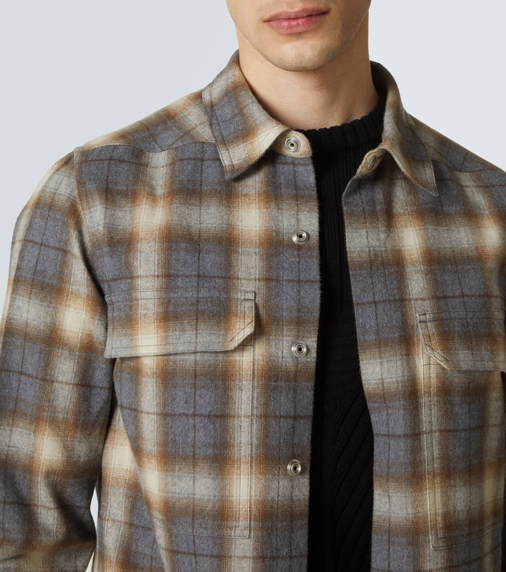 Plaid cotton shirt - 5
