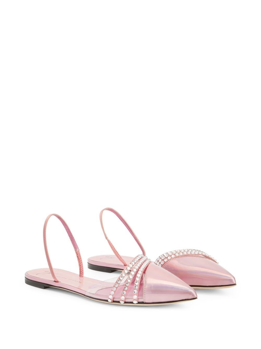 Claralie rhinestone-embellished slingback pumps - 2