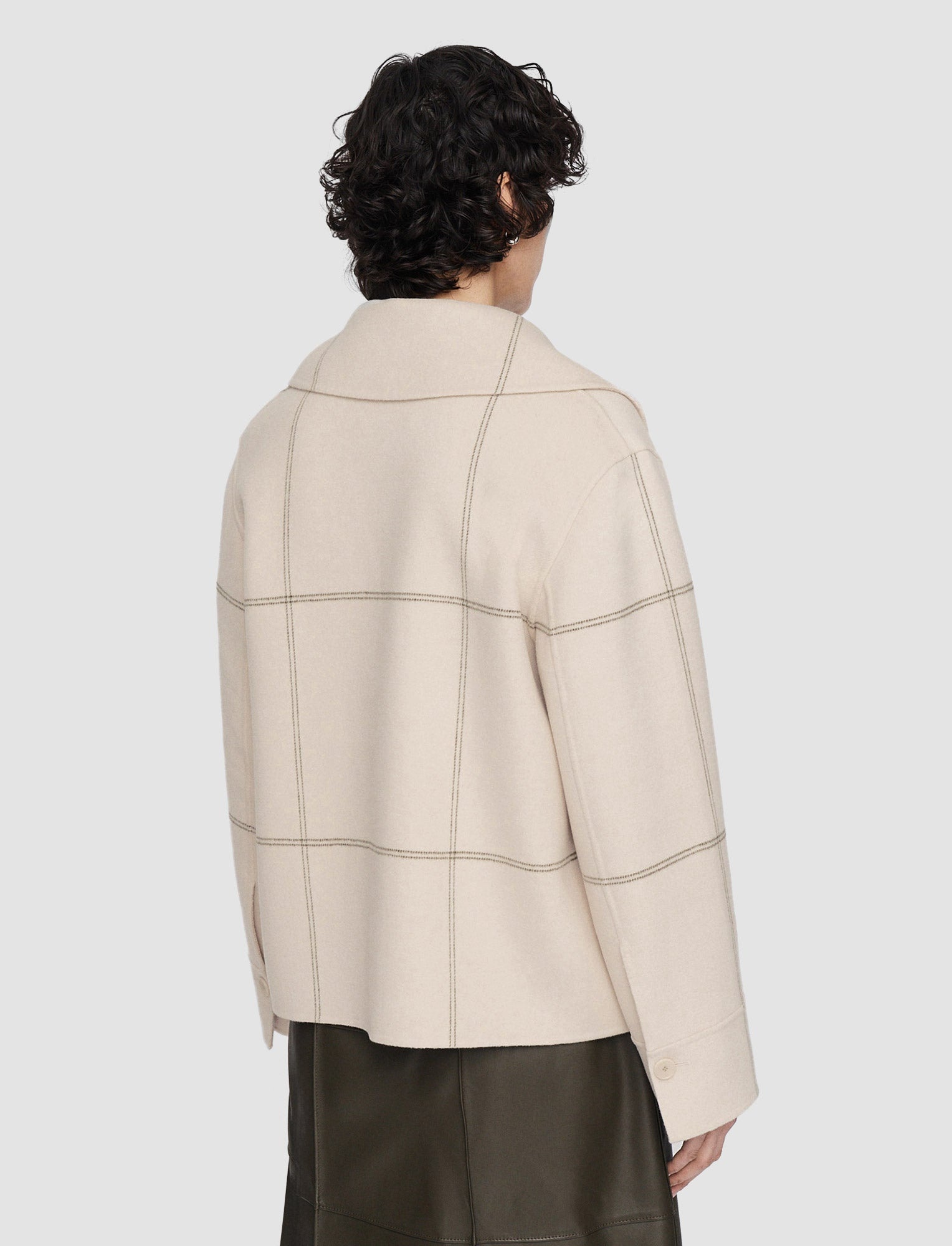 Double Face Tartan Rollet Jacket - 4